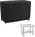 Kingling Outdoor Prep Table Cover, Waterproof Stainless Steel Table Covers Metal Table Cover Protection for Patio Kitchen Prep Work Tables - 36''L x 24''W x 35''H