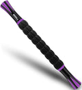 Muscle Roller Massage Roller Stick for Athletes, Help Reducing Muscle Soreness Cramping Tightness Leg Arms Back Calves Muscle Massager（Purple Black- 18 inch）