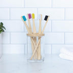 The Humble Co. Bamboo Toothbrushes (5pk) – Toothbrushes for Superior Oral Care, Dental Hygiene, and Gum Care, BPA Free (Ultra Soft Bristles)