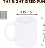 36-Pack 11oz Sublimation Blanks Mugs, White Ceramic Coffee Cups
