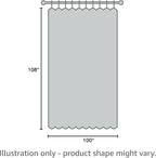 FMFUNCTEX Linen Sheer Sliding Door Curtains for Bedroom, Beige Curtains 108 Inches Long Window Curtain Drapes for Living Room, Natural Patio Glass Door Extra 100 Wide Curtain, Rod Pocket 1 Panel