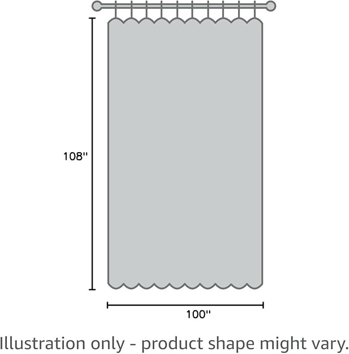 FMFUNCTEX Linen Sheer Sliding Door Curtains for Bedroom, Beige Curtains 108 Inches Long Window Curtain Drapes for Living Room, Natural Patio Glass Door Extra 100 Wide Curtain, Rod Pocket 1 Panel