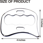 Stainless Steel Gua Sha Scraping Massage Tool-Muscle Scraper - Soft Tissue Mobilization,Physical Therapy for Back, Legs, Arms (2 PCS)