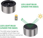Solar Lights Outdoor Waterproof, Stainless Steel LED Landscape Lighting, Solar Garden Lights Solar Powered, Outdoor Solar Lights for Yard, Pathway, Walkway, Patio , Lawn - 12 Pack ( Cold White )