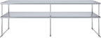 AmGood Double OverShelf Stainless Steel NSF - Many (96" Long x 18" Deep)