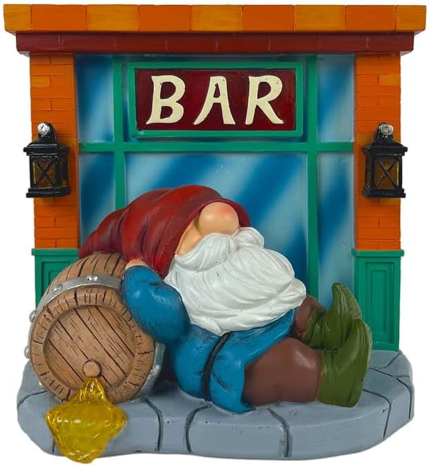 WINTS Garden Gnomes Solar Lights,Solar Gnomes Outdoor,Funny Garden Gnomes Decoration for Lawn,Balcony,Yard,Patio Gnome Gifts for Mom,Men