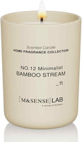 M&SENSE Natural Soy Candle| Bamboo Stream | 8.82 oz, 50H Burn | Minimalist Scented Candle for Relaxation, Gifting, Home Décor | for Bedroom, Office, Party Medium