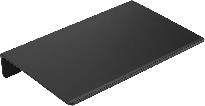 JOOM Small Metal Wall Floating Shelf - Metal Wall Shelf, Black Floating Shelf, Small Bathroom Shelf, Display Shelves for Living Room/Kitchen/Bedroom (Black, 8Inch)