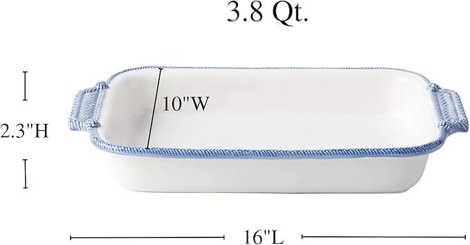 Juliska Le Panier 16" Baker - Delft Blue