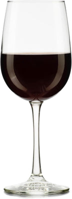 Libbey Vina Tall Wine Glasses Set, All Purpose Red and White Wine Glasses Set of 12, Professional Grade Glass Wine Glasses for Gatherings, Events