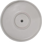 Amazon Basics Fluted Ceramic Round Planter, 10 in, White