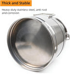 Stainless Steel Milk Can, 12L/3.16 Gallon Heavy Duty Airtight Storage Canister Milk Bucket with Lid, Embedded Silicone Milk Jug Wine Pail Water Cereals Bucket with Three Latches and Two Handles