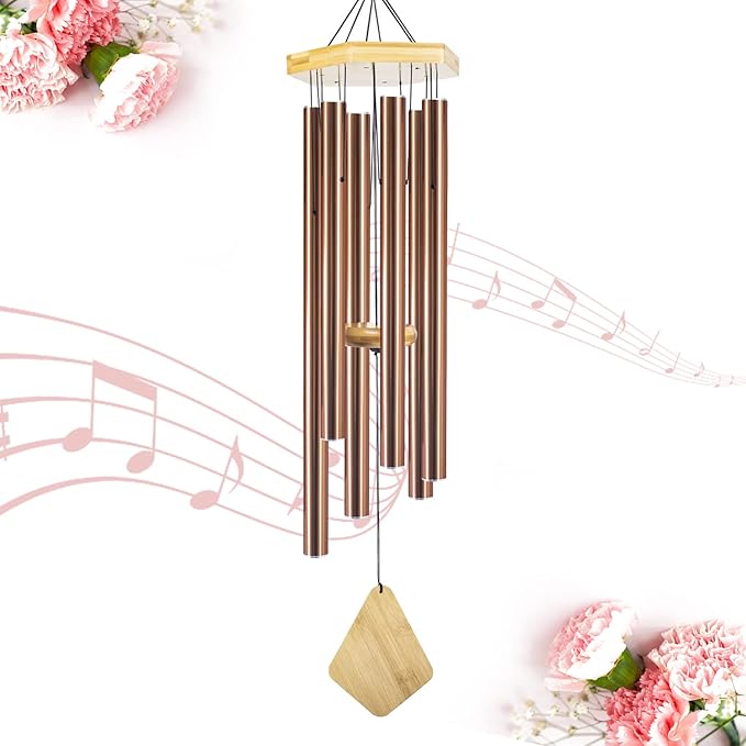 Wind Chimes Outdoor Large Deep Tone, 36 Inches WindChimes Outdoor Memorial Wind Chime for Mom/Housewarming/Christmas, Windchime for Outside Garden, Patio, Home Decor