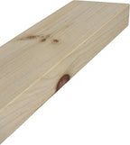 Joel's Antiques 24 Inch Floating Shelves for Wall - 24x6x2 in - Unfinished Wood Shelf Design, Wooden Wall Shelves for Bedroom, Bathroom, Kitchen and Living Room - Display and Store Your Décor at Home