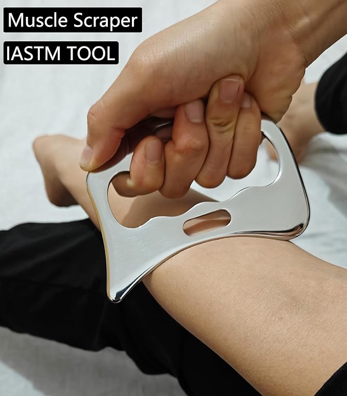 3 in 1 Professional IASTM Massage Tool Set, Stainless Steel Muscle Scraper, Physical Therapy Tools for Soft Tissue