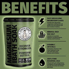 Coach Soak: Recovery Bath Soak – Rejuvenating Post Workout Natural Magnesium Flakes - 21 Minerals, Essential Oils & Dead Sea Bath Salts - Absorbs Faster Than Epsom Salts, 3lbs (Eucalyptus Tea Tree)
