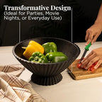 Folkulture Wooden Fruit Bowl for Kitchen Island | (11") Countertop or Eco Friendly Decorative Centerpiece Table Decorations | Decorative-Bowl or Fruits Tray or Fruits Holder for Kitchen Counter Decor