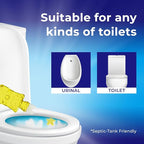 Toilet Gel Stamp - 8 Packs Toilet Bowl Cleaner Gel with Automatic Click, Freshener for Toilet Maintenance, 3.4oz, 6 Month Supply (Lemon)