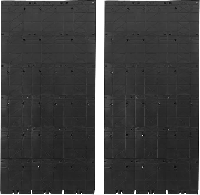 12Pieces 3-Pot Wall Planter Vertical Garden Plant Walls Wall Mounted Vertical Planter with Water-Storage Layer Stackable Wall-Mounted Flower Pot for Gardens, Balconies 180.78lbs Total Capacity (Black)