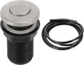 RQYEKDO Garbage Disposal Air Switch Kitchen Sink Top Long Stainless Steel Brushed Nickel Long 32mm/1.26 inch for Food and Waste Disposal On/Off Air Button Parts