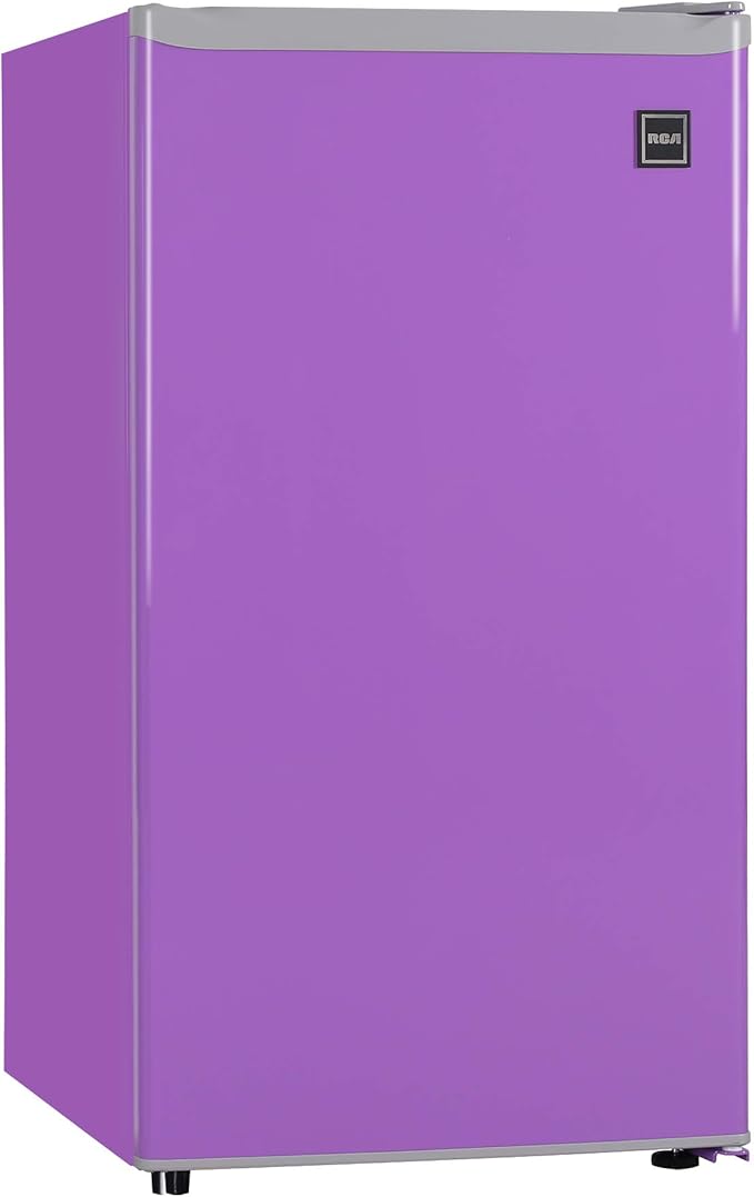 RCA RFR321-PURPLE 3.2 Cu Ft Compact Fridge, Mini Refrigerator, Purple