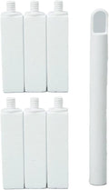 Pumice Stone Toilet Bowl Cleaner | Long Handle & Eco-friendly Screw-on Pumice Stones | Scouring Stick for Toilet Cleaning, Stain Removal on Toilets, Grills, Tiles, Grout & Pools | 6 Pack