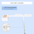 TUSHY 3.0 Spa Bidet Attachment. Cool to Warm Water. It's Time to Replace Toilet Paper, Fresh Water Spray (Requires Sink Access for Optional Temperature Control), Bamboo