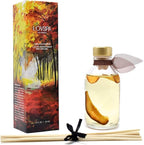 LOVSPA Reed Diffuser Set, Apple Harvest Scented Oil Diffuser with Sticks, Home Fragrance Accessories for Bathroom Shelf Decor, Aroma Diffusers for Home or Office Fall Decor, USA Made