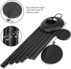 ASTARIN 60" Extra Large Wind Chimes Outside Metal WindChimes with Deep Tone, Outdoor Bass Windchimes for Patio Balcony Garden Yard Decoration,Black