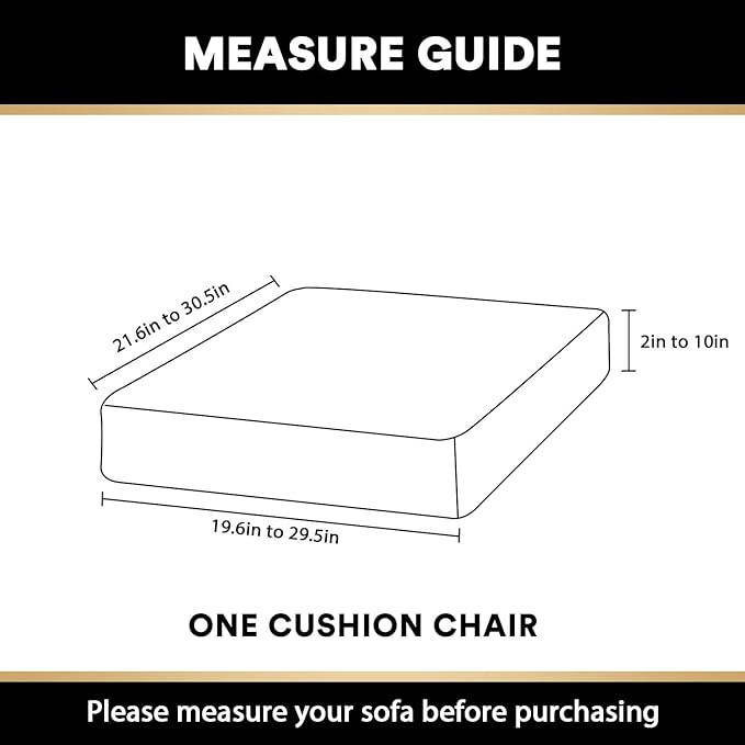 PrinceDeco Stretch Velvet Couch Cushion Cover,Soft Cushion Slipcover for Chair Cushion Furniture Protector Seat Cushion Sofa Cover Width Up to 29.5", Camel
