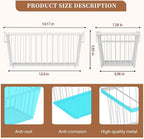 Freezer Organizer Bins ，Upgraded Bottom Leak-Proof net，4 Pack，Encryption and Hardening ，Deep Freezer Organizer Bins for 5 to 7 Cu.FT Small Chest Freezer， Easy Get Bottom Foods（white）