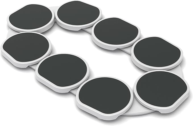 Full Set - Dark Gray - The First Patented Lazy Susan Turntable Expandable for Rectangular & Oblong Tables - Kitchen & Dining Tables - Great Gift! Parties & Gatherings.