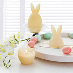 Vanilla Scented Candle, Bunny Spring Home Decor, Indoor Easter Decoration for Table Centerpiece, Gift for Women