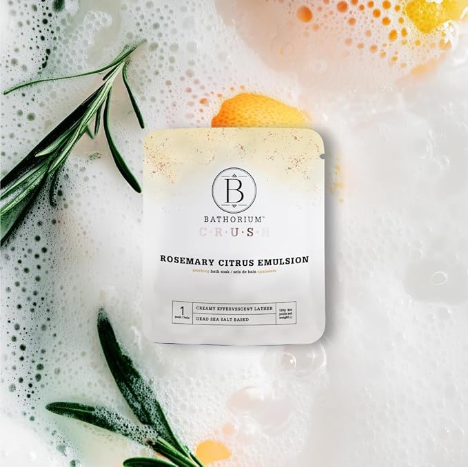 Bathorium Crush 8-Pack Signature Discovery Set, Luxury Bath Soaks, Dead Sea Salt, Epsom Salt, pH Balanced for Women, Gift Set, Each Soak is 4 oz