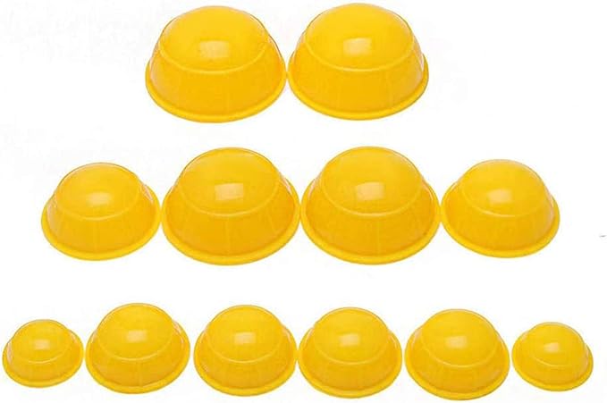 12 Pcs Silicone Massage Cupping Set Vacuum Cupping Cans Acupuncture Cupping Therapy Set Professional Body Massage Suction Cup Cupping Therapy Pain Relief Muscle Health Relaxation