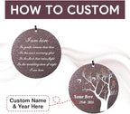 Personalized Wind Chimes, Sympathy Wind Chime Life Tree, Memorial Gifts Wind Chimes, in Loving Memory for Loss of Loved Dad/Mom, Commemorative Bereavement Condolences Gifts for Funeral
