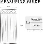 Easy-Going Blackout Curtains for Bedroom, Solid Thermal Insulated Grommet and Noise Reduction Window Drapes, Room Darkening Curtains for Living Room, 2 Panels(42x72 in, Greyish Green)