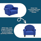 Children's Factory As We Grow Toddler Chair, Flexible Seating for Daycare or Preschool, Kids Reading Couch, Playroom Furniture, Blue