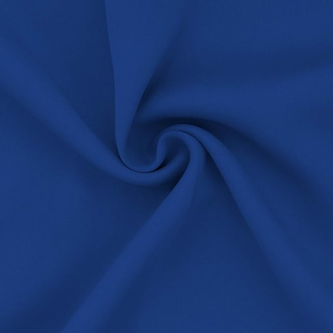 Easy-Going Blackout Curtains for Bedroom, Solid Thermal Insulated Grommet and Noise Reduction Window Drapes, Room Darkening Curtains for Living Room, 2 Panels (52x96 in,Classic Blue)