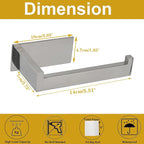 Toilet Paper Holder, Self Adhesive Tissue Holder Stainless Steel Rustproof Paper Roll Holder, No Drilling Easy to Install, Toilet Paper Rack Suitable for Office, Bathroom (Polish Chrome)