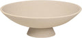 Decorative fruit bowl for Home Decor Large Modern Handicraft Key Bowl for Entryway Table Stylish Centerpiece Purse Bowl Pedestal bowl for Kitchen Counter Coffee Table(Artificial Stone Beige)
