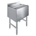 AmGood 18.5 in. x 24 in. Underbar Ice Bin with Sliding Lid | NSF | Stainless Steel Ice Chest with Sliding Lid