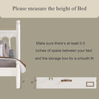 Under Bed Storage Containers, 2-Pack Underbed Storage Box, Collapsible Clothes Storage Bins with Handles and Lid, Medium Under Bed Organizers for Shoe, Blanket, Toy, Pillow, Sheet, Beige