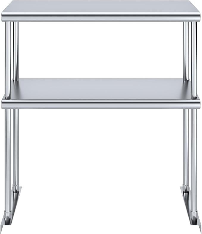 AmGood Double OverShelf Stainless Steel NSF - Many (30" Long x 12" Deep)