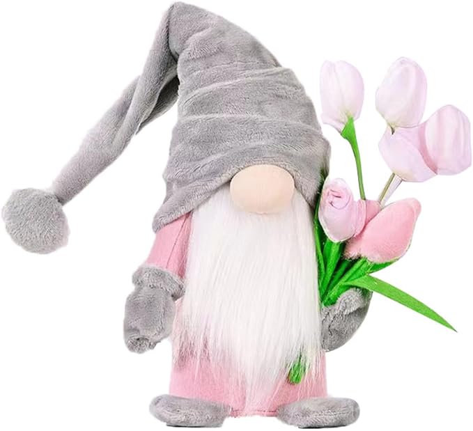 Fall Decoration for Home,15 inch Fall Gnomes Plush Decor for Tiered Tray, Thanksgiving Gnome Plush Doll Swedish Gnomes Gifts Autumn Table Decoration Home Tabletop Elf Doll,Grey