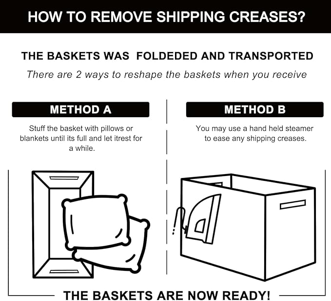 OIAHOMY 95L Blanket Basket, 24”x17”x14”, Large Woven Basket for Storage, Nursery Cotton Rope Basket with Handle, Living Room, Nursery, Bedroom,Toy Storage Organizer Bins, Brown and White