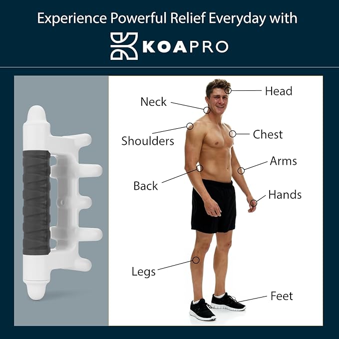 KOAPRO Facia Blaster Fascia Massage Tool for Myofascial Release - Manual Trigger Point and Deep Tissue Sore Muscle Relief, Holistic Fascia Health, Cellulite Massager Tool for Legs, Neck, Back and more