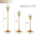 Candlestick Holders,Taper Candle Holder for Candlesticks Gold Brass Vintage Candle Stick Candle Holders Candelabra Candle Holder for Fireplace Party Dining Home