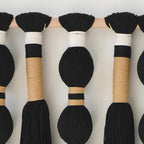 Macrame Wall Hanging Black Sphericity Cotton Tassels Textile Hanging Geometric Yarn Wall Art for Bedroom Living Room Decor 15.7" W x 39" L
