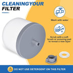4Pack Replacement Ceramic Dome Water Filter 0.2 to 0.5 micron for Countertop Portable Water Purification System